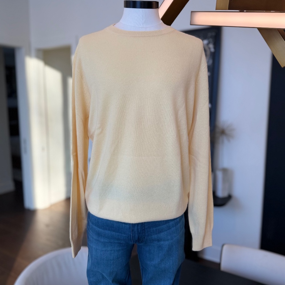 Men's J Crew 100% Cashmere Crew Neck Sweater NWT